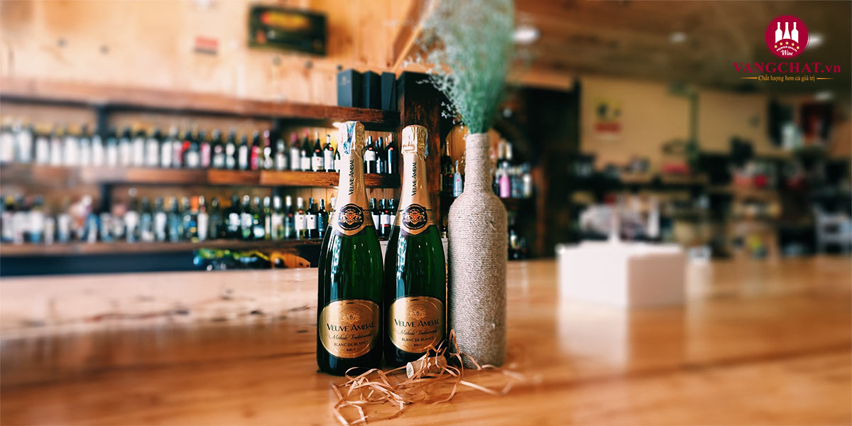 Rượu Vang Sủi Veuve Ambal Méthode Traditionnelle Blanc De Blancs