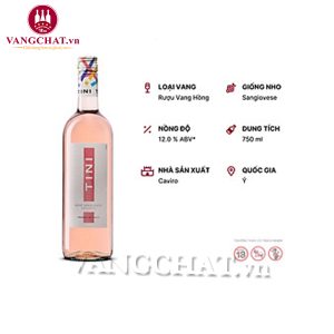 Rượu vang hồng Tini Rosé Sangiovese Rubicone
