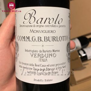 Rượu vang Ý Comm. G.B. Burlotto Barolo Monvigliero