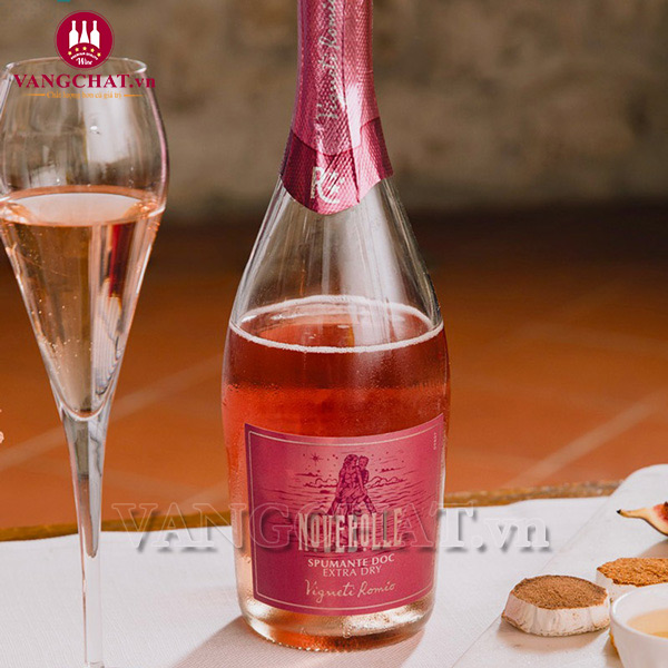 Rượu Vang Hồng Vigneti Romio Novebolle Romagna Spumante Rosato Extra Dry