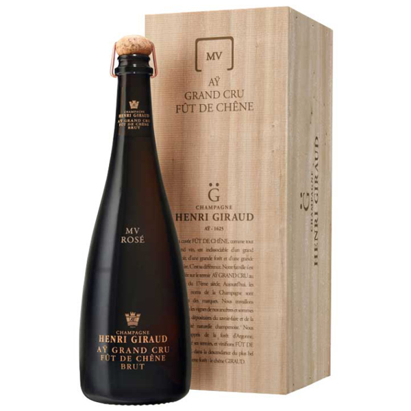 Champagne Henri Giraud Aÿ Grand Cru Brut MV Rose Sâm banh hồng Champagne Henri Giraud MV Rose làm từ nho Pinot Noir vùng Ay Grand Cru