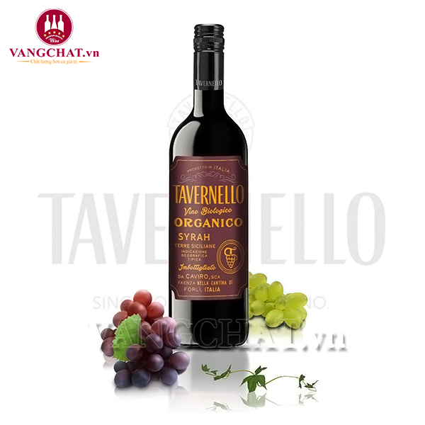 Rượu Vang Ý Tavernello Organico Syrah Terre Siciliane