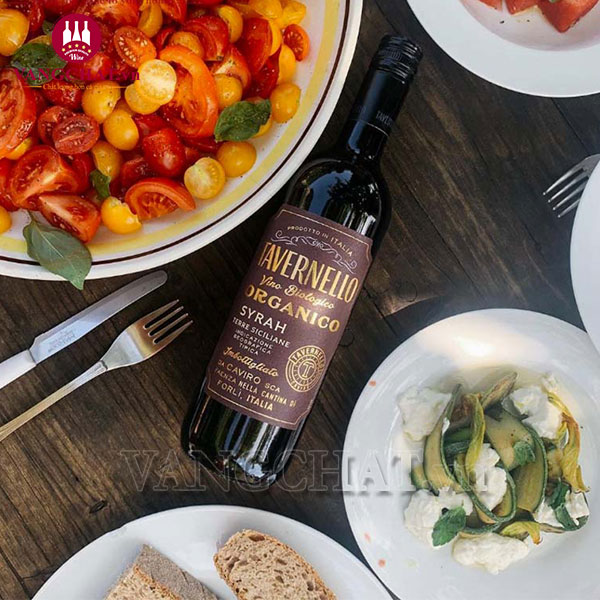 Rượu Vang Ý Tavernello Organico Syrah Terre Siciliane