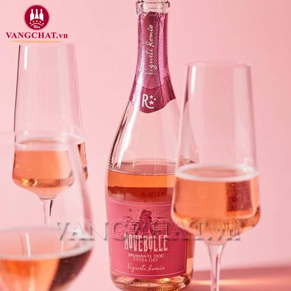 Rượu Vang Hồng Vigneti Romio Novebolle Romagna Spumante Rosato Extra Dry Rượu Vang Hồng Vigneti Romio Novebolle Romagna Spumante Rosato Extra Dry
