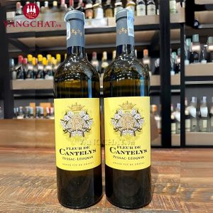 Rượu vang trắng Fleur De Cantelys Pessac-Leognan Blanc nhập khẩu chính hãng