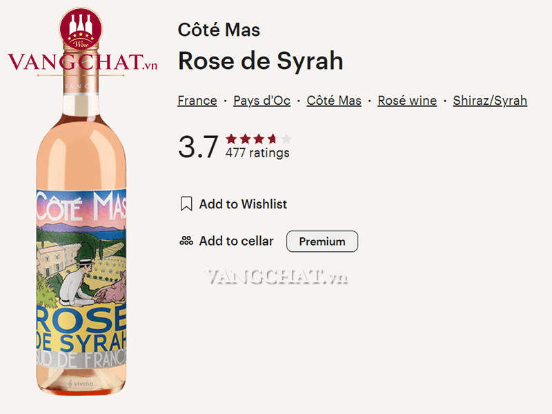 Đánh giá rượu vang hồng Côte Mas Rosé Aurore của cộng đồng vang
