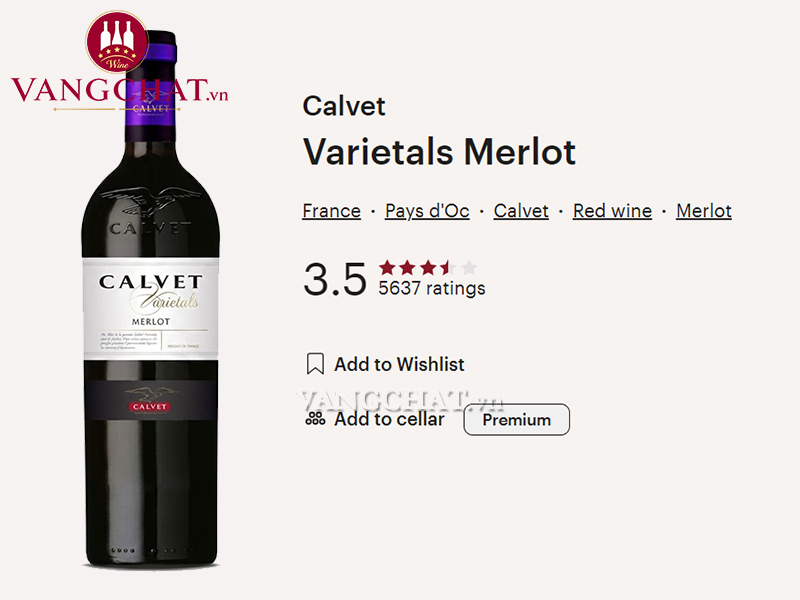 Đánh giá rượu vang đỏ Calvet Varietal Merlot của cộng đồng yêu vang