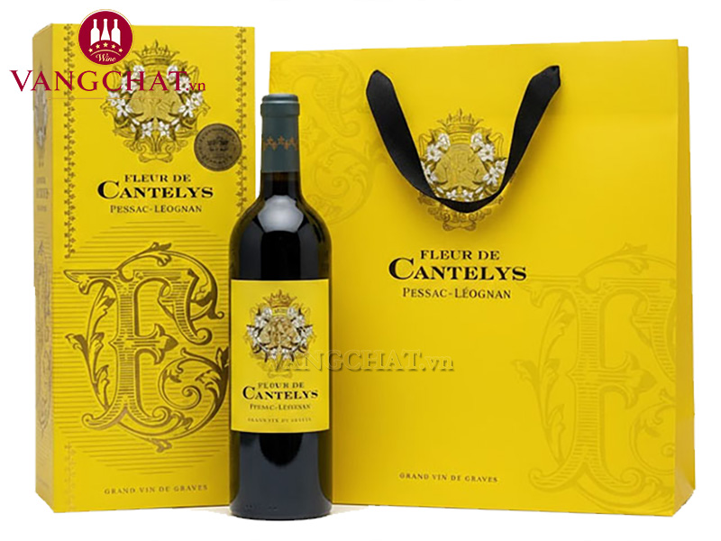 Rượu vang trắng Fleur De Cantelys Pessac-Leognan Blanc nhập khẩu chính hãng