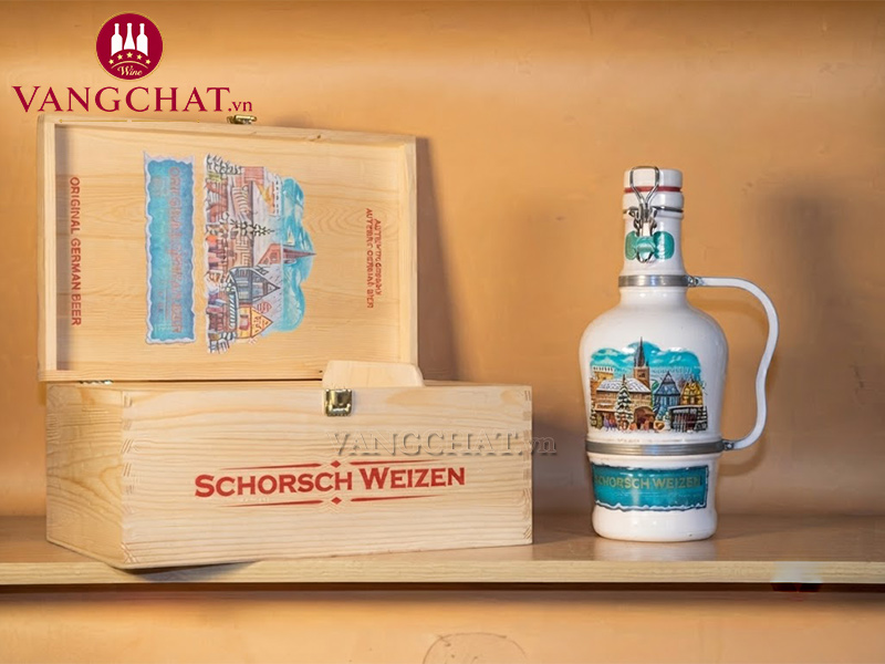 Set hộp quà tặng bia lúa mì Đức Schorsch Weizen lịch lãm