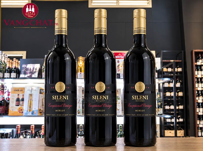 Rượu vang đỏ Sileni Merlot Exceptional Vintage Hawke's Bay chính hãng