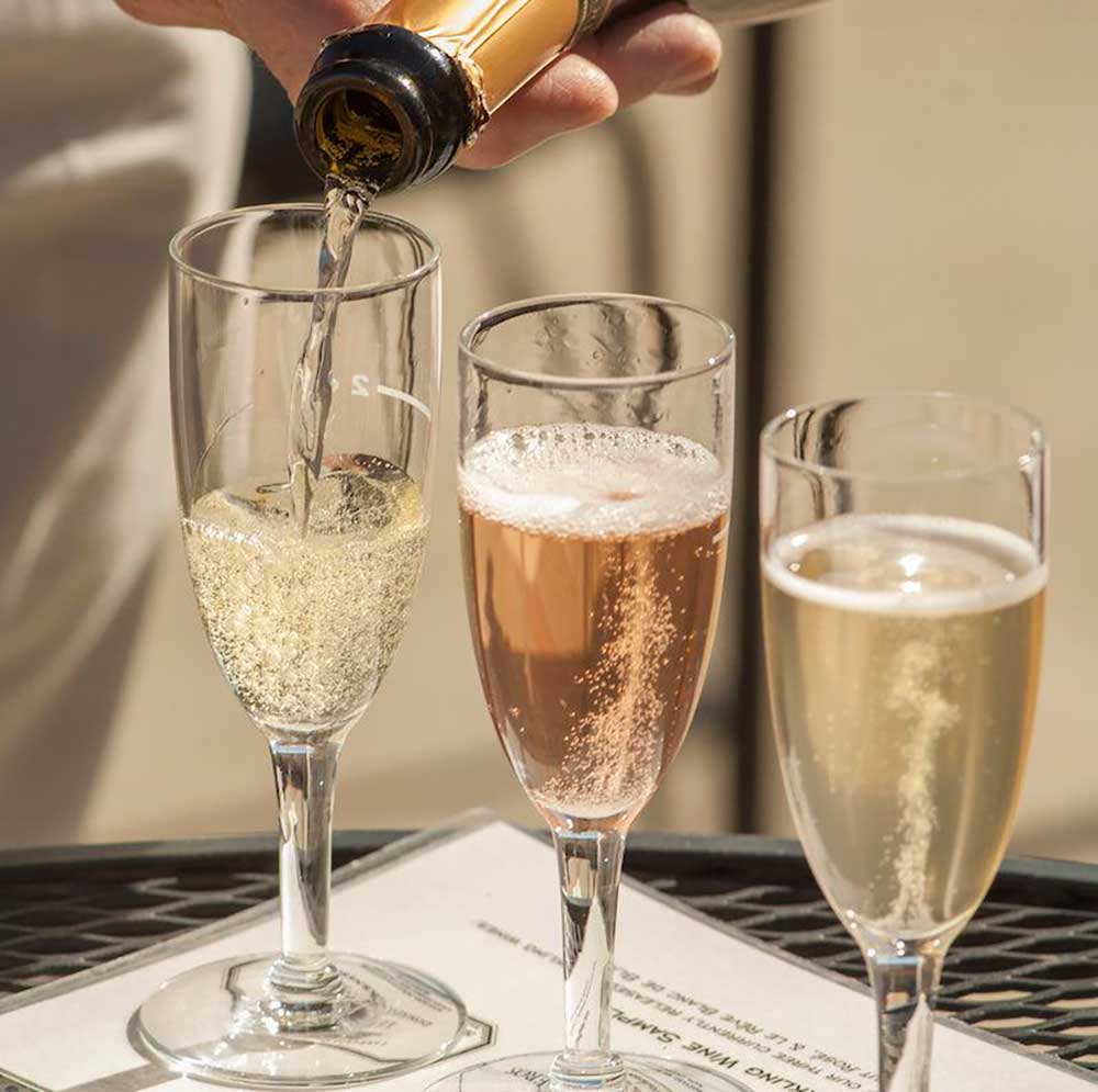 Ba màu sắc, bọt khí, hương vị của ba loại vang Champagne, Prosecco và Cava