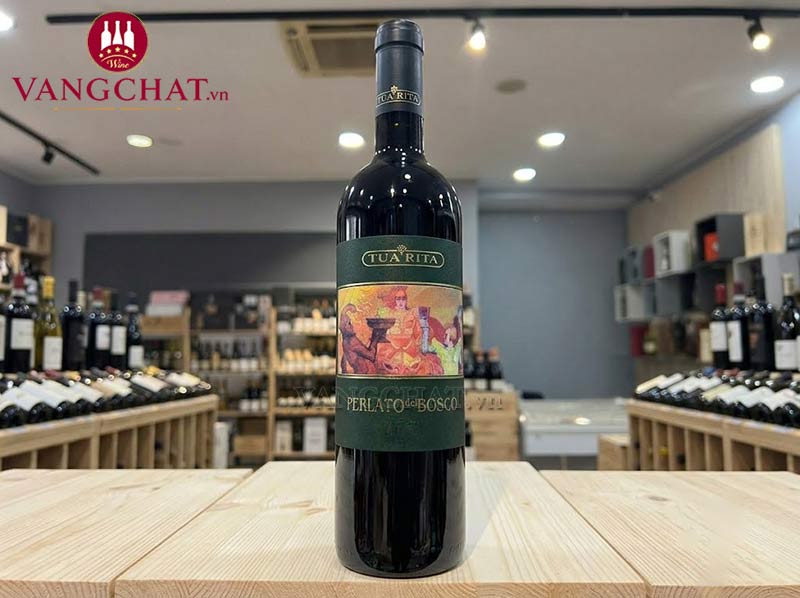 Chai rượu vang đỏ Tua Rita Perlato del Bosco Toscana Sangiovese chính hãng