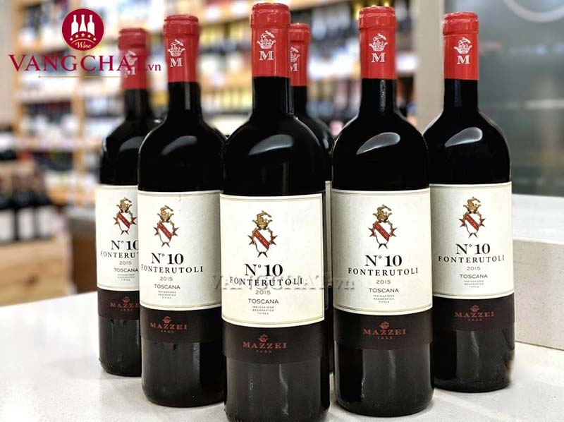 Những chai vang đỏ Mazzei No. 10 Fonterutoli Toscana chính hãng